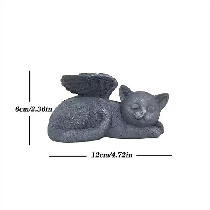 ERMAKOVA-Statue Commémorative pour Animaux de Compagnie, Marqueurs de Trombone, Aile, Chien, Chat, A