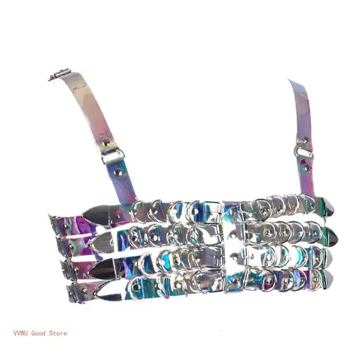 Ceinture chaîne poitrine Punk pour femmes