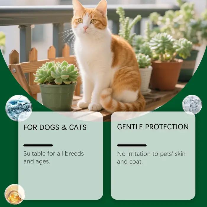 Spray Répulsif Anti-Puces et Tiques pour Chiens et Chats