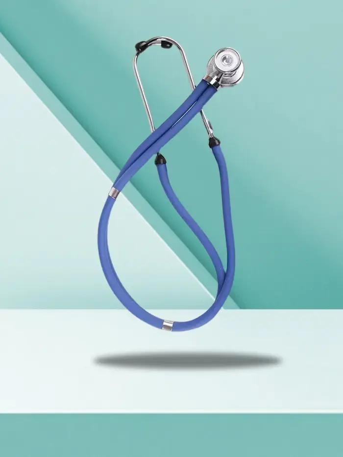 Stéthoscope vétérinaire en gros | Acier inoxydable à double tête | Tube épaissi de 61 cm | Bétail et animaux de