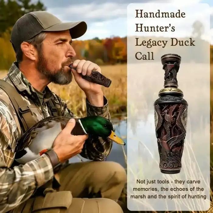Appeau canard manuel léger 2026 - Son réaliste de colvert - Accessoire chasse cadeau pour chasseur