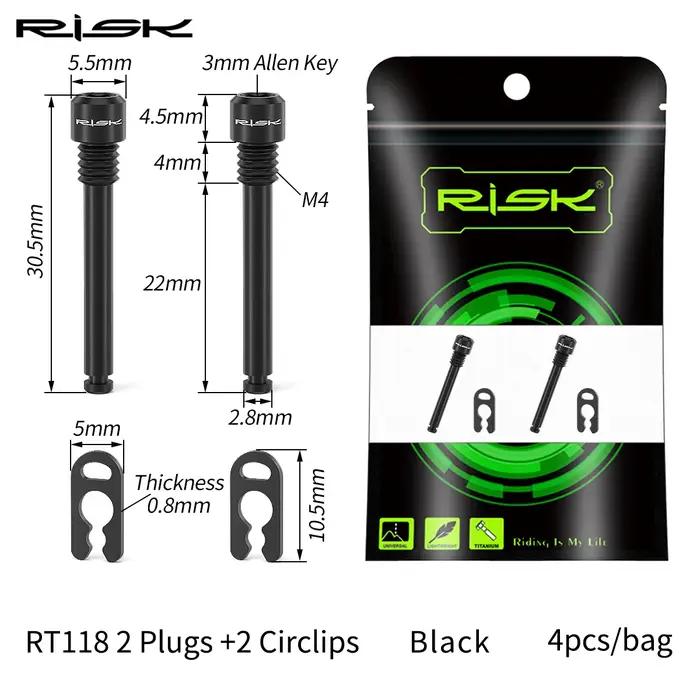 Risque 2 pièces boulon de frein à disque hydraulique de vélo pour Shimano Pad vtt