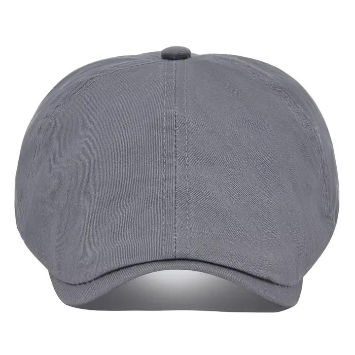 Casquette plate en coton pour homme VOBOOM, style newsboy, cabbie, Gatsby, Ivy, Irish, 6 panneaux, a