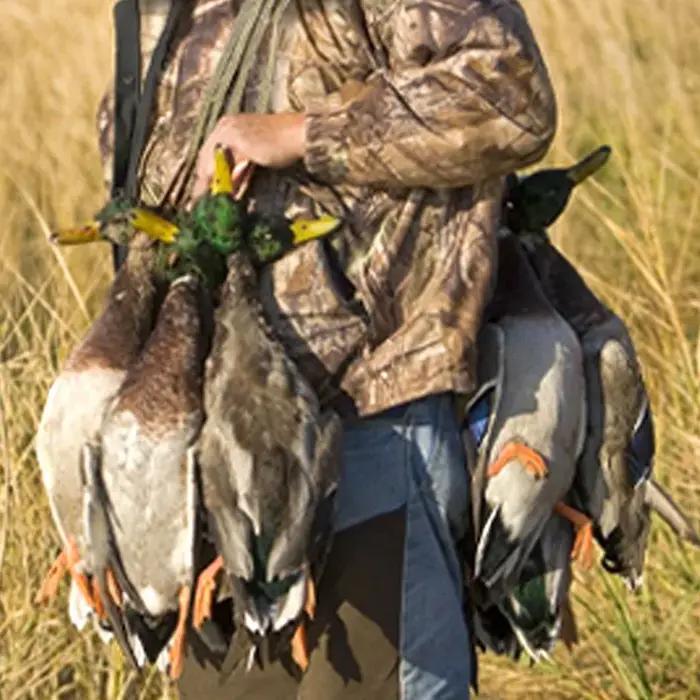 Porte-appeaux canards 20 anneaux coulissants - Support sifflets appel gibier - Accessoire chasse transport oiseaux
