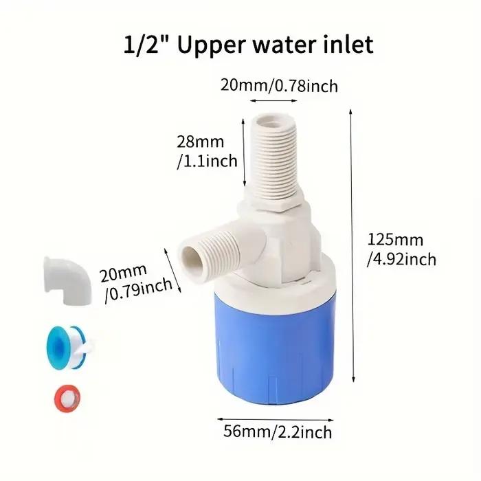 Vente de vanne à flotteur automatique en plastique pour réservoirs d'eau, tours d'eau, bétail et fontaines à eau pour animaux