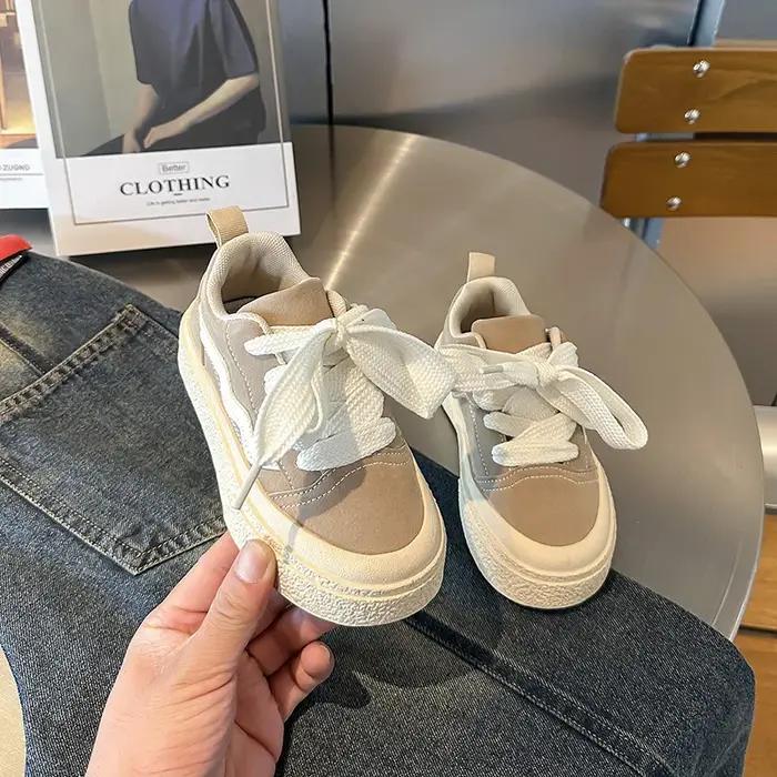 Filles printemps Version coréenne chaussures polyvalentes à semelles souples garçon baskets basses décontractées enfants