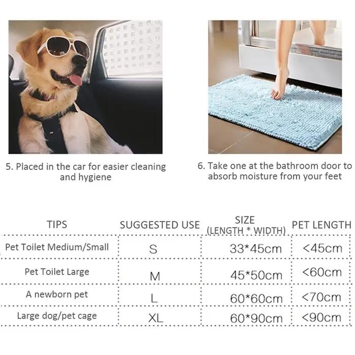 100/50/40/20 pièces couches absorbantes pour chiens jetables chiot formation coussinets de pipi coussin propre à sec