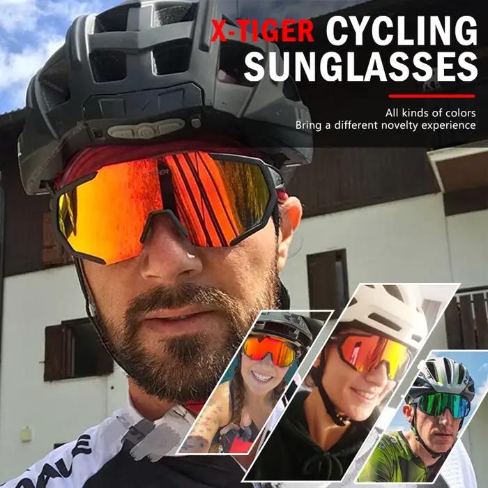 X-TIGER Lentille Polarisée Lunettes De Cyclisme Vélo De Route Cyclisme Lunettes Lunettes Cyclisme VT