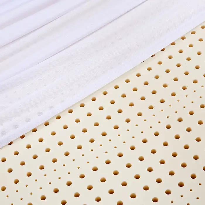 Matelas en latex naturel 100% thaïlandais avec housse, dessus de matelas en caoutchouc pur naturel,