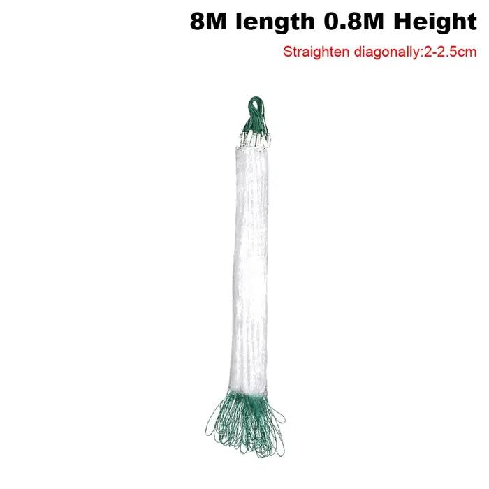 Filet de pêche en nylon monofilament 8/15/20/30M, filet flottant, piège à poissons, accessoires de p