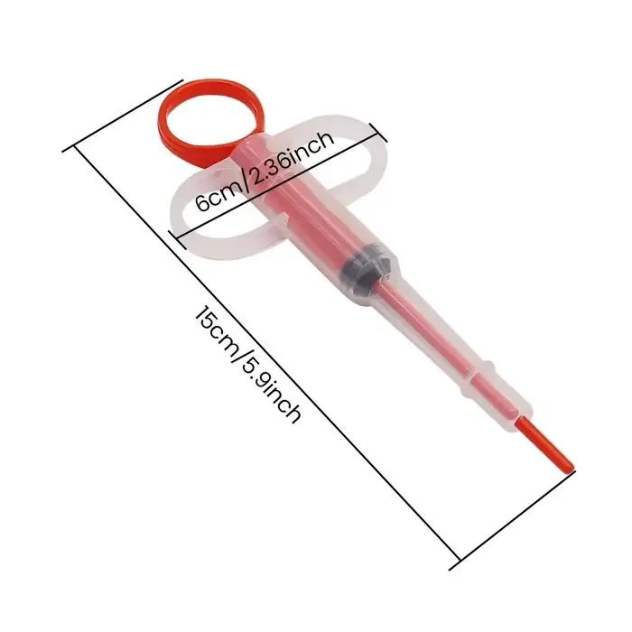 Seringue distributrice de médicaments pour animaux style presse facile à utiliser outil de déparasitage pour chiens et chats fournitures quotidiennes de soins de santé pour animaux vermifuge chiens occassions spéciales cadeau pour amoureux des animaux