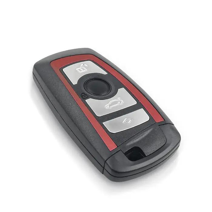 KEYYOU 3/4 boutons télécommande porte-clés pour BMW 5 7 F série FEM/BDC,CAS4,CAS4 + 2012-2017 YGOHUF
