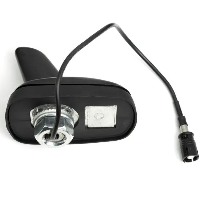 Antenne de toit de voiture à aileron de requin noir, Base aérienne indispensable AM FM avec prise po