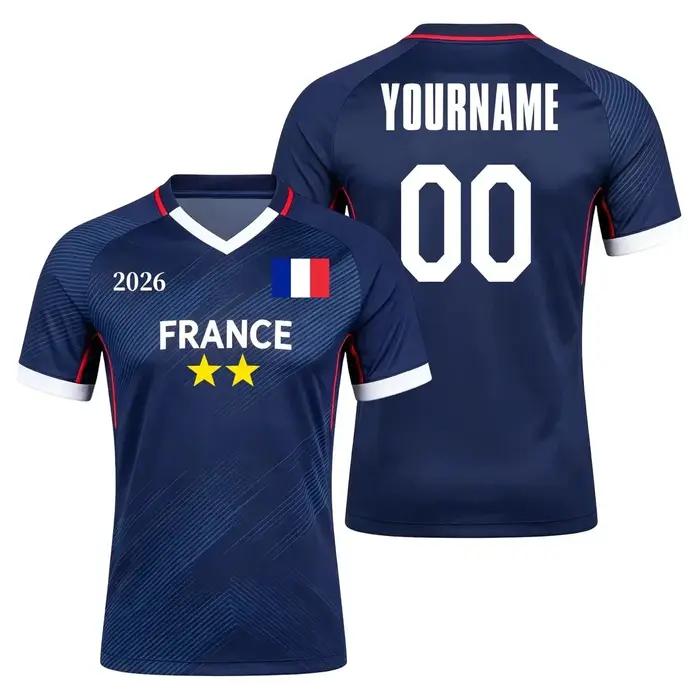 Maillot de l'équipe nationale de France 2026 avec imprimé drapeau
