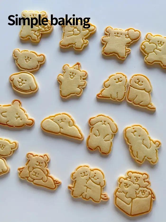 Un joli moule à biscuits avec un motif de chiot