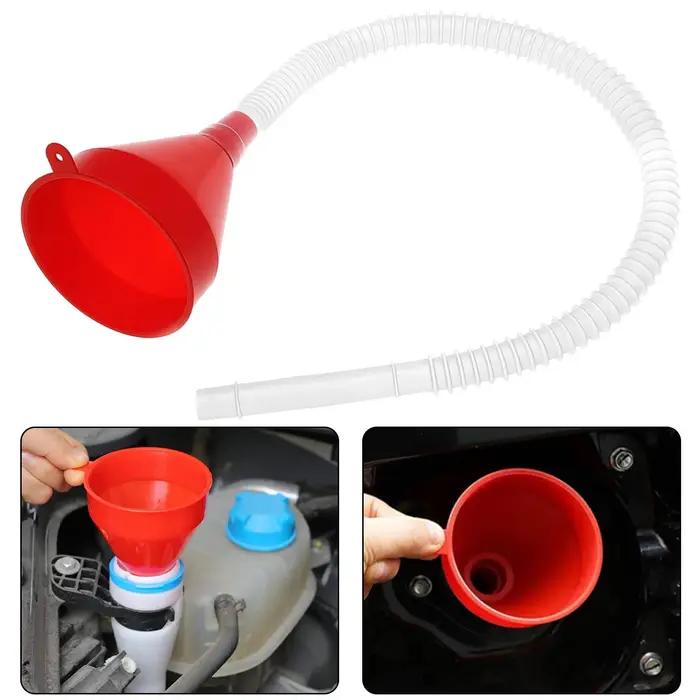 Entonnoir universel de ravitaillement de voiture avec extension de tuyau amovible pour maintenance automobile efficace et propre pour voitures et motos