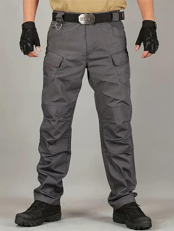 Pantalon cargo taille grande homme été printemps ample tactique poches latérales pantalon oversize