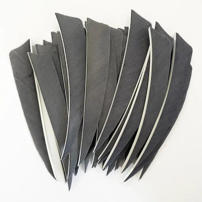 4 "50 pièces/lot IBOUNFOX chasse flèche plumes RW naturel dinde