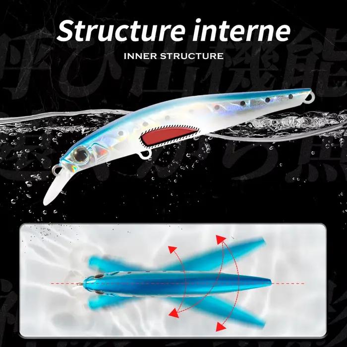 Hunthouse truite leurre de pêche coulant Jerkbait 70/80/105mm 7/8.5/18.5g artiste vairon mer appât