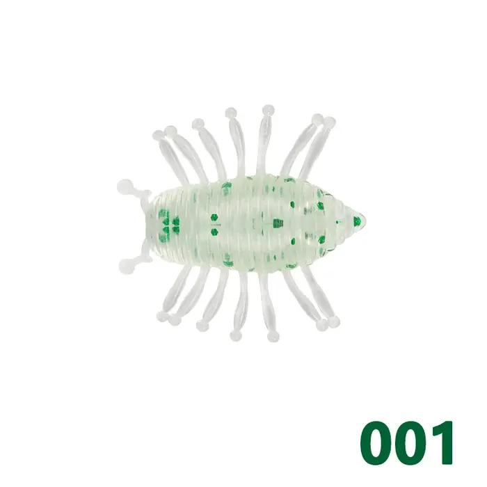 D1 pêche larve ver leurre souple 30mm 1.1g flottant Silicone appât artificiel eau douce nageur pour perche truite access