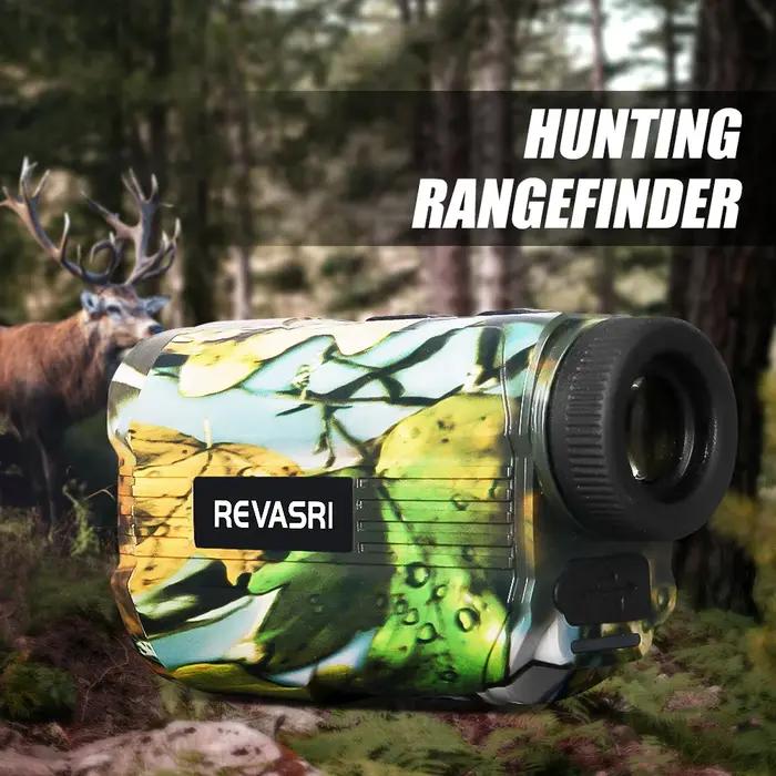Télémètre Laser de Chasse REVASRI 1000 Yards avec Batterie Rechargeable - Monoculaire Télémètre de Chasse - Mesureur de Distance pour Activités Plein Air Occasions Spéciales