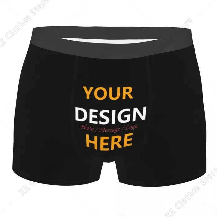 Sous-vêtements pour hommes, confortables et respirants, personnalisez votre conception ici, sous-vêt