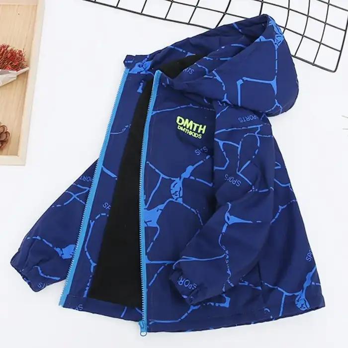Veste d'extérieur épaisse pour garçons, imperméable, à la mode, vêtements chauds pour enfants, coupe