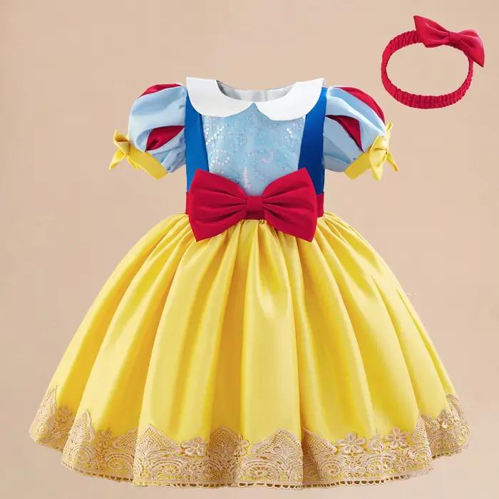 Robe de princesse blanche-neige pour filles