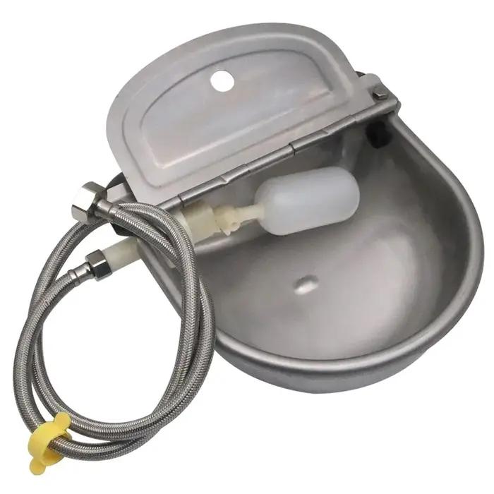 Distributeur d'eau automatique en acier inoxydable pour chiens, bol à boire pour ferme, bétail, chev