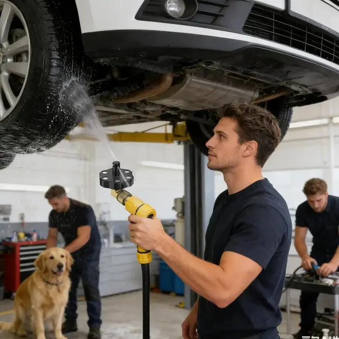 Nettoyeur de châssis de camion haute pression, dispositif de rinçage efficace antirouille, nettoyeur de châssis de voiture pour roues de véhicules automobiles