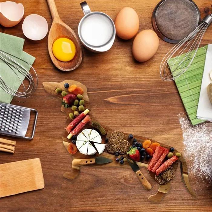 Assiette à dîner pour chien teckel de 15.7 pouces