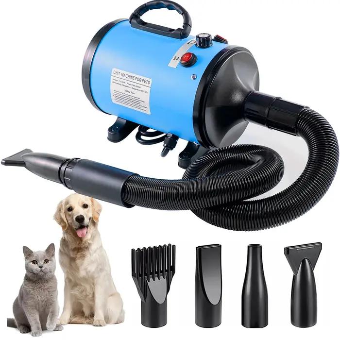 Sèche-cheveux rapide et silencieux pour animaux de compagnie, souffleur de toilettage pour chiens, v