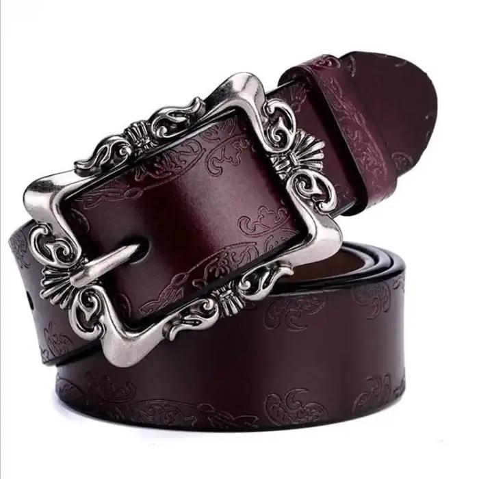 BOKADIAO ceinture en cuir véritable pour femmes chaudes Punk marque de luxe ceintures de créateur