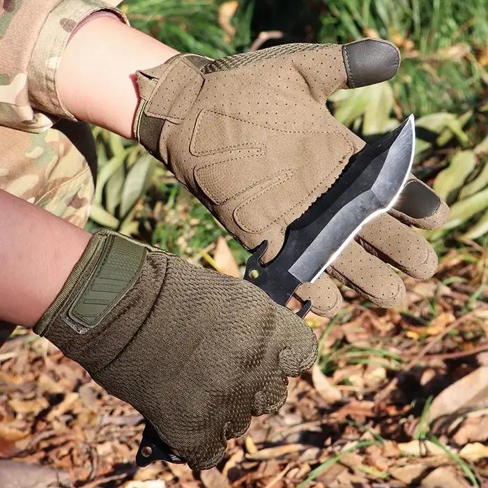 Gants tactiques camouflage écran tactile anti-choc pour chasse, airsoft et cyclisme quotidien