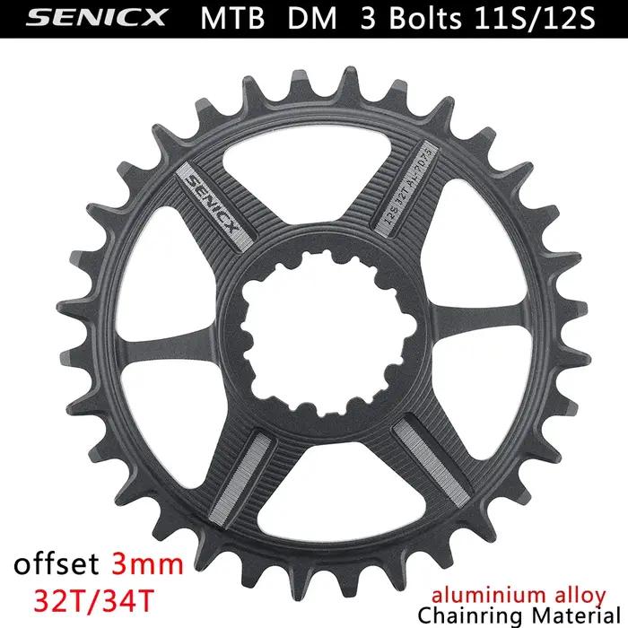 Genicx-Plateaux VTT, Manivelle à montage direct, Compatible Eagle, 10s, 11s, 12s,7075AL CNC, Décalag
