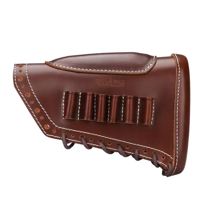 Tourbon-Juste de crosse de fusil de chasse en cuir souple