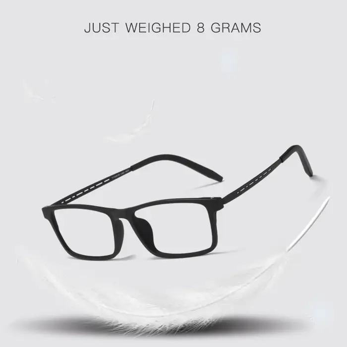 Monture de lunettes en titane pur pour hommes, grande monture confortable, Ultra légère, carrée, pou