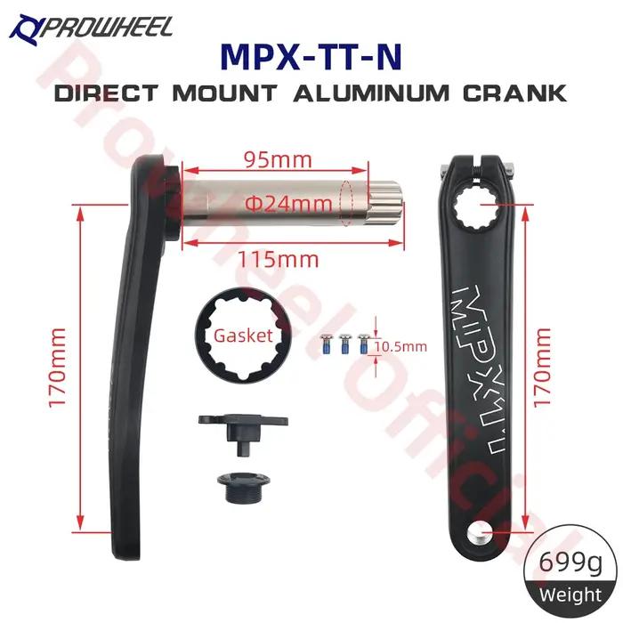 PROWHEEL MPX11 pédalier de vélo de montagne 170mm 175mm 8/9/10/11/12 vitesses support inférieur de manivelle 68/73