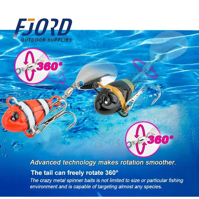 FJORD queue Spinner appâts 7g 10.5g 14g 21g leurre de pêche Vib métal coulée rivage gabarit cuillère