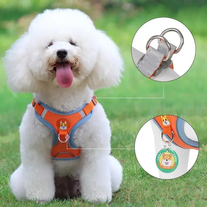 Harnais pour animaux de compagnie, gilet réfléchissant pour chiens, laisse de traction rétractable pour petits chiens et chats, ensemble de traction, accessoires pour animaux de compagnie