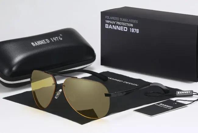 Lunettes de soleil polarisées en aluminium magnésium 2020 pour hommes et femmes
