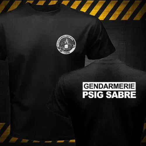 France Gendarmerie PSIG GIGN contre-terroriste Forces spéciales hommes T-shirt coton t-shirts