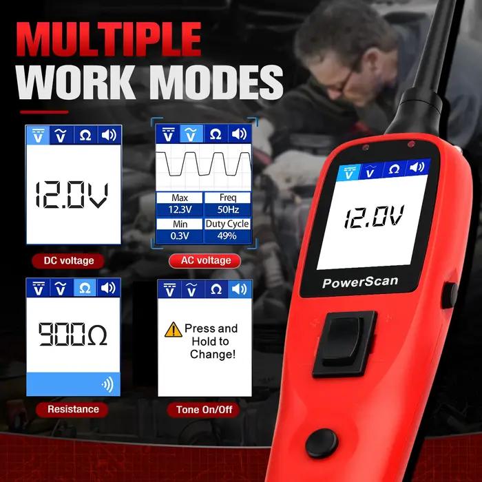 Testeur de circuit électrique automobile Autel PowerScan PS100