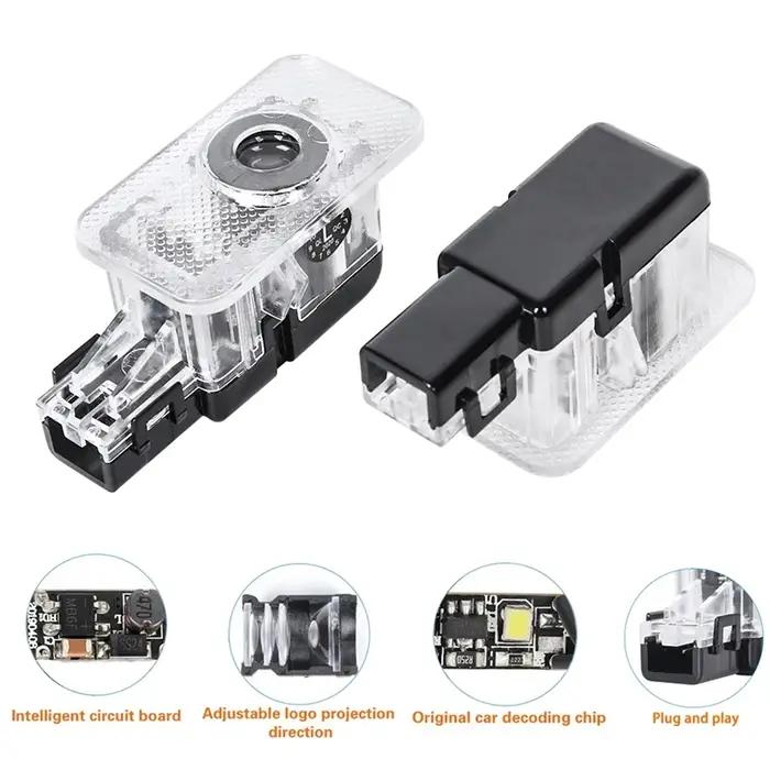 Projecteur de porte LED pour voiture, lampe d'ombre fantôme, accessoire d'éclairage, Volvo XC90, 202