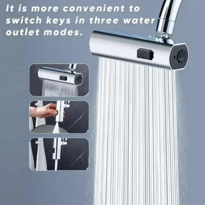 Robinet cuisine 3/4 chute d'eau universel bec pivotant pulvérisateur évier salle de bain mitigeur pluie