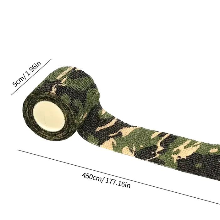 Ruban camouflage élastique non-tissé DIZETION protection doigts chasse extérieur mouvement haute élasticité