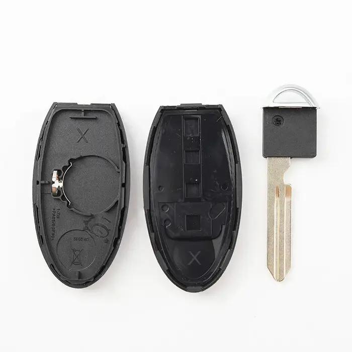 Coque de clé télécommande pour Nissan 2/3/4 boutons Qashqai Juke J10 J11 x-trail T32 T31 kick Tiida