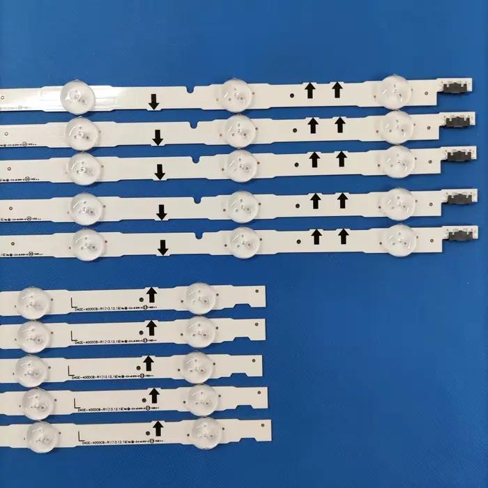 10 pièces x rétro-éclairage LED pour UE40J5100AW UE40H5000AK UE40H6400 UE40J5100 D4GE-400DCA-R1 R2 D