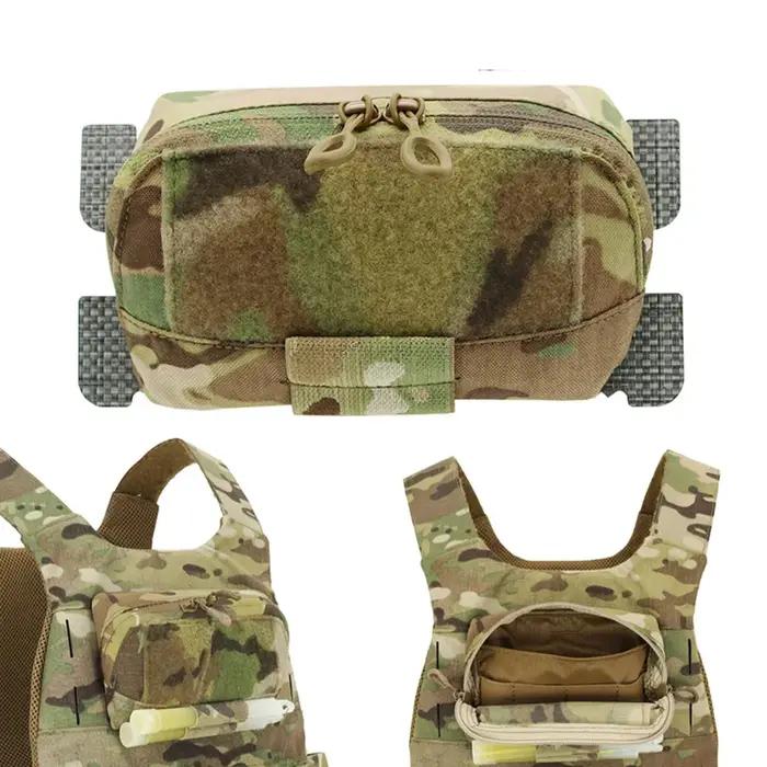VULPO – gilet tactique FCPC MOLLE, pochette pour panneau d'administration, sous-sac d'extension de p
