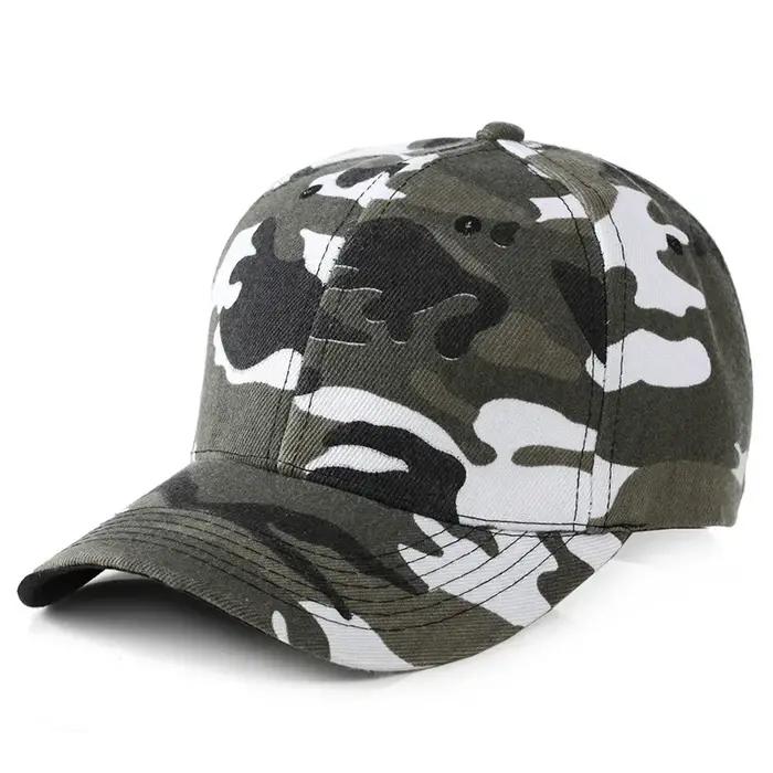 Hommes Camouflage impression casquettes de pêche en plein air chasseur Camouflage Casquette chapeau escalade chasse randonnée désert chapeaux casquettes de sport